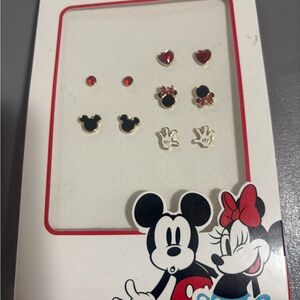 Disney Mickey & Minnie Mouse Stud Earring Set✨